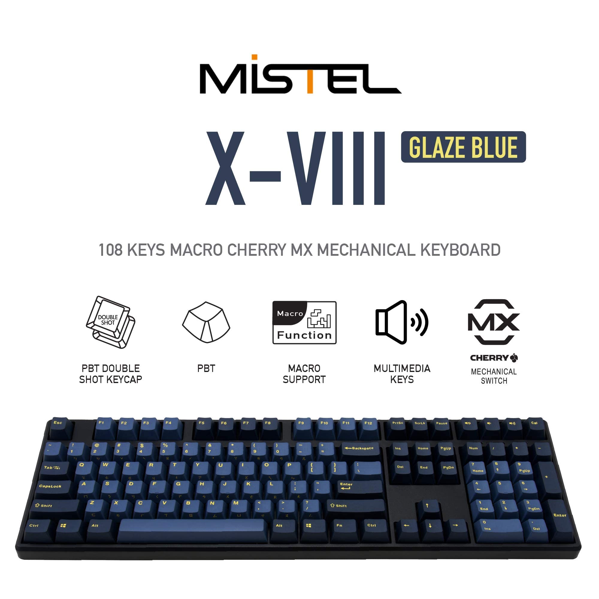 Amazon.com: Mistel X-VIII Mechanical Keyboard with Cherry MX